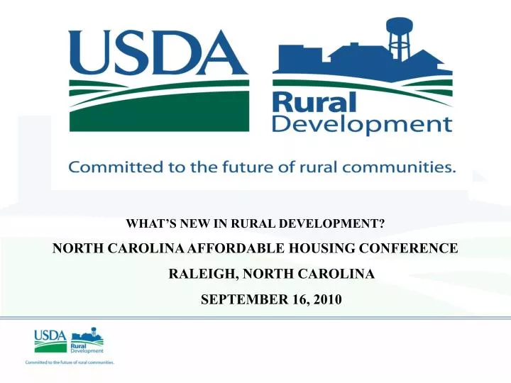 PPT WHAT S NEW IN RURAL DEVELOPMENT PowerPoint Presentation Free 