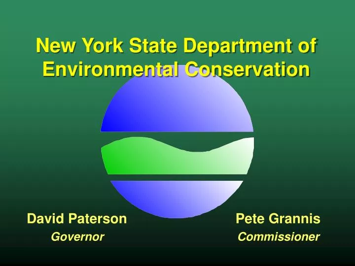 PPT New York State Department of Environmental Conservation