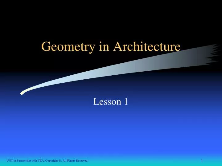 geometry in architecture n.
