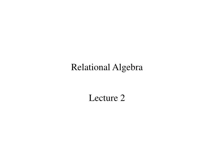 relational algebra n.
