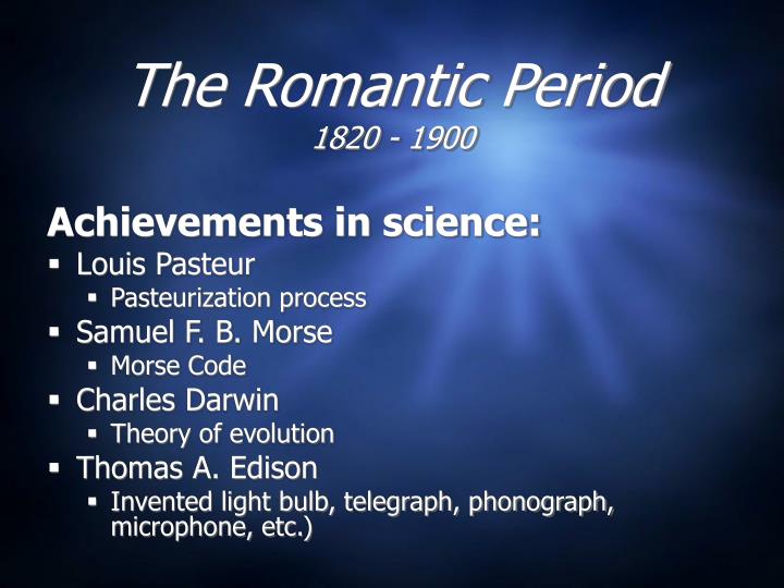 the romantic period the romantic period