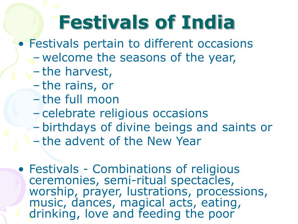 PPT FESTIVALS OF INDIA PowerPoint Presentation, free download ID