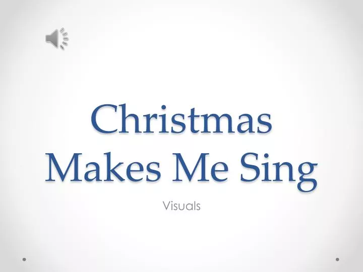 christmas makes me sing n.