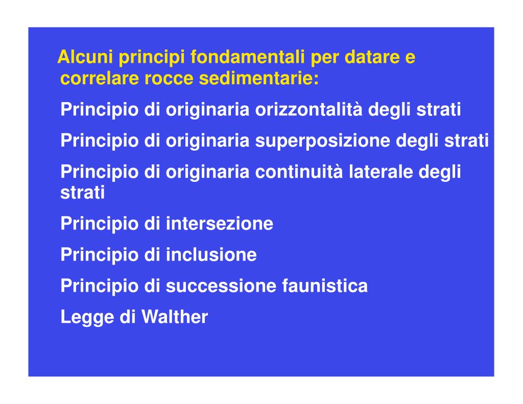 tecniche per la datazione di rocce