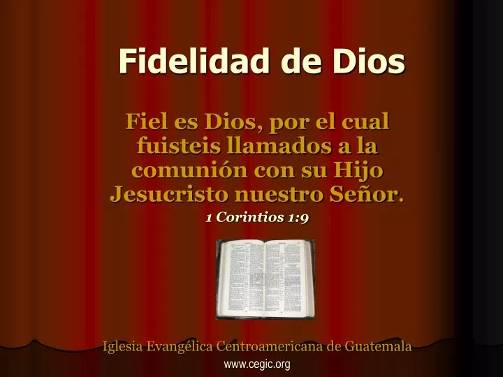 PPT - Fidelidad de Dios PowerPoint Presentation, free download - ID:6988407