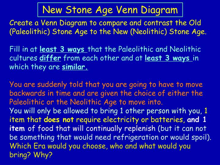 ppt the new stone age the neolithic era 6 000 to 12 000 years neolithic and paleolithic venn diagram