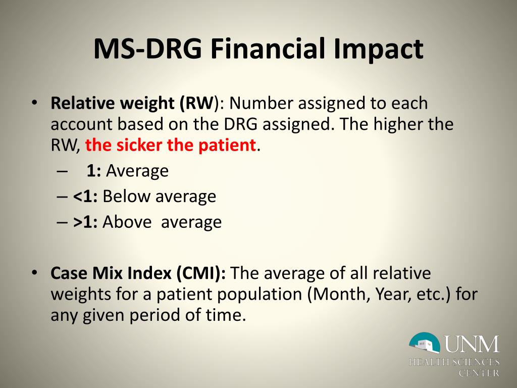 what impact drg assignment