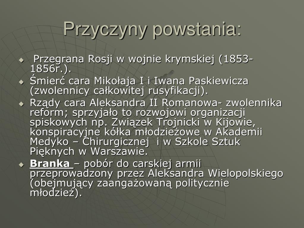 Przyczyny I Skutki Powstania Kościuszkowskiego PPT - Przyczyny powstania: PowerPoint Presentation, free download - ID