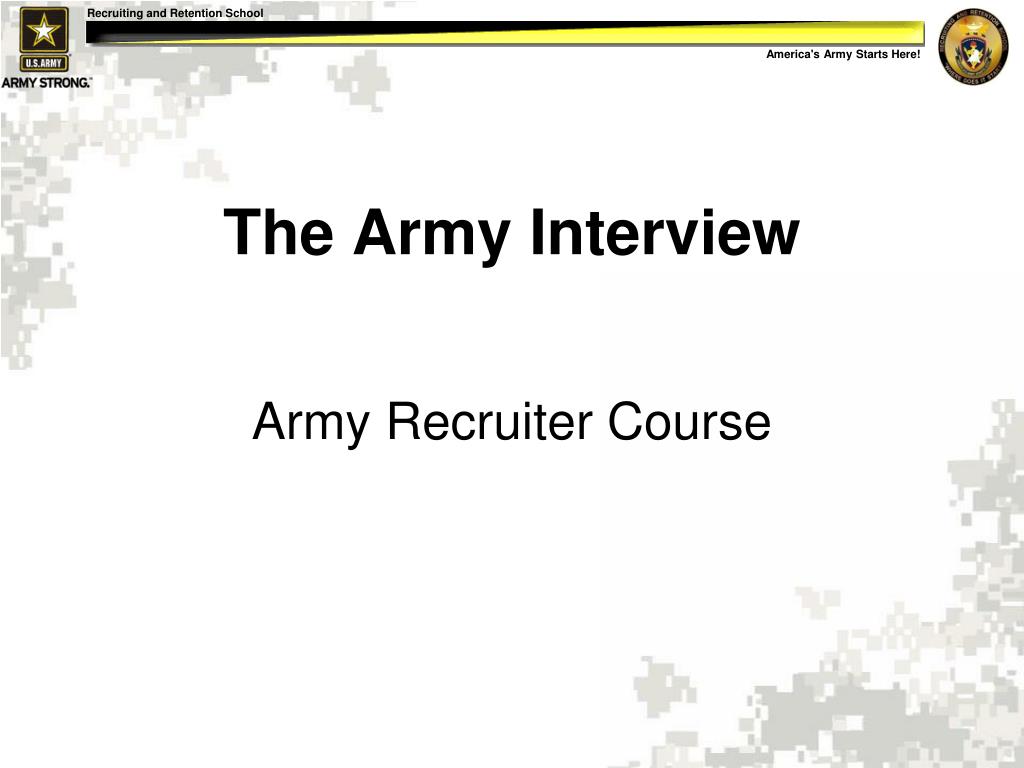 PPT - The Army Interview PowerPoint Presentation, free download - ID ...