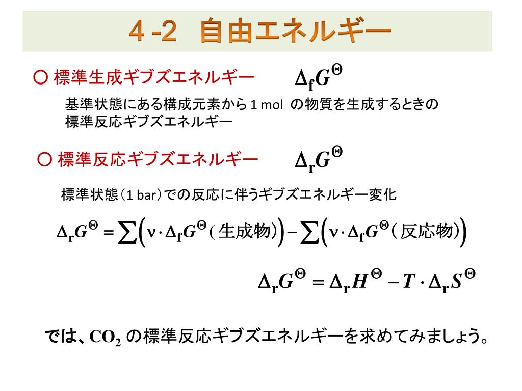 は と ギブズ エネルギー