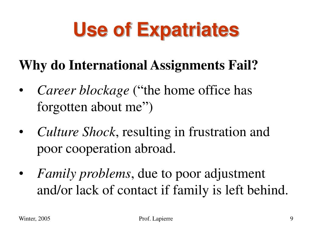 international assignments expatriates