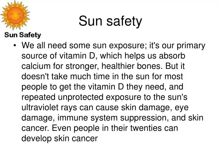 sun safety powerpoint