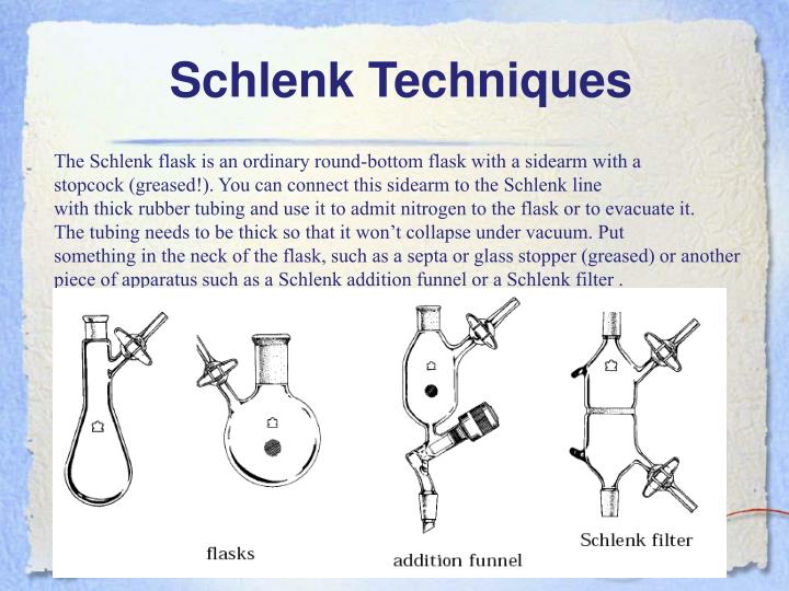 PPT Chem 1140; Techniques for Handling AirSensitive Compounds
