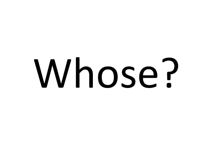 whose n.