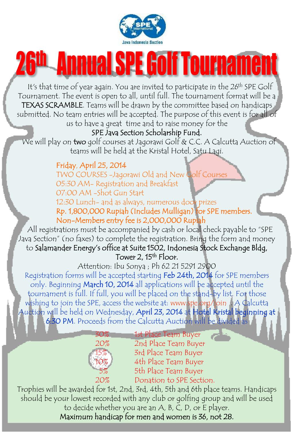 PPT 26 th Annual SPE Golf Tournament PowerPoint Presentation, free