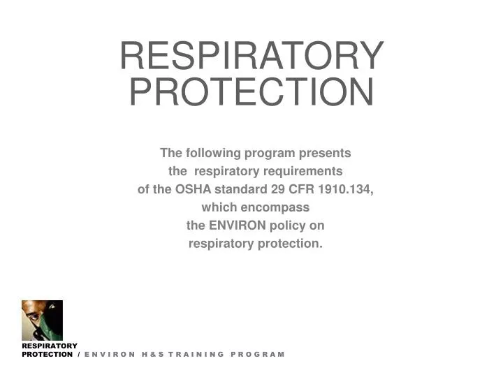 osha respiratory protection