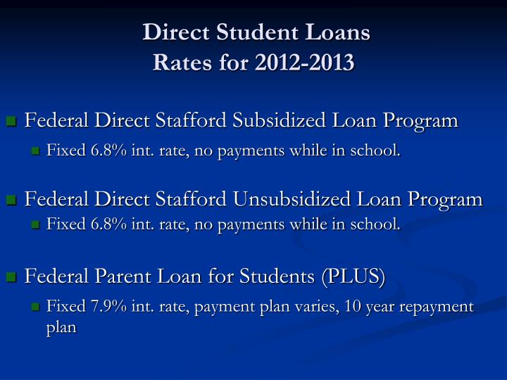 the benefits of the federal direct student loan program What are the benefits of the plus loan program as with all federal student loans, the major benefits of a plus loan are the fixed low. the benefits of the federal direct student loan program What are the benefits of the plus loan program as with all federal student loans, the major benefits of a plus loan are the fixed low.