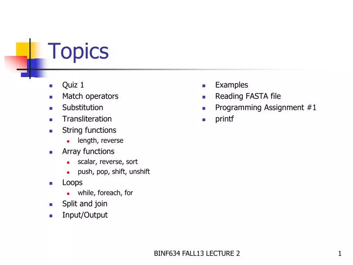 PPT - Topics PowerPoint Presentation, free download - ID:6995118
