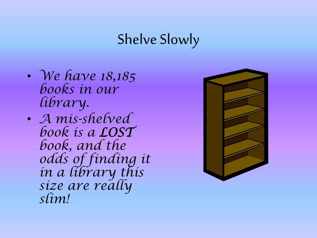 PPT How to Shelve Fiction Books PowerPoint Presentation, free