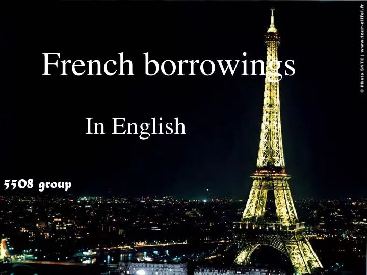 PPT French borrowings PowerPoint Presentation, free