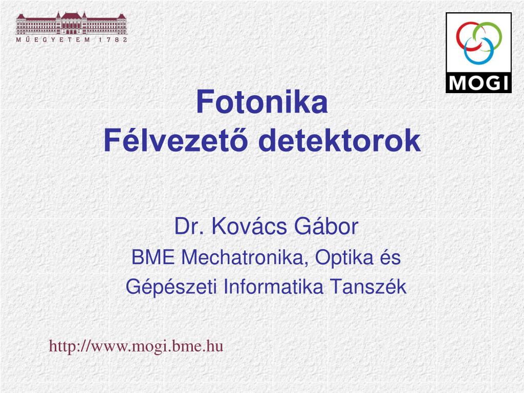 PPT - Fotonika Félvezető detektorok PowerPoint Presentation, free download  - ID:7000731