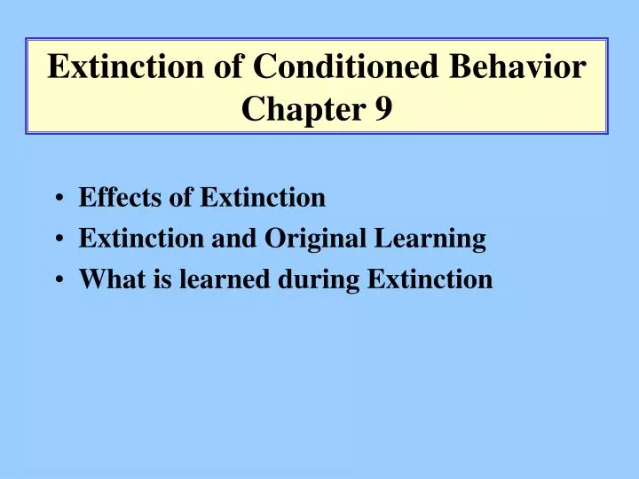 extinction of a conditioned stimulus essay extinction of a conditioned stimulus essay