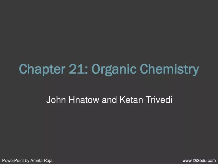 chapter 21 organic chemistry n.