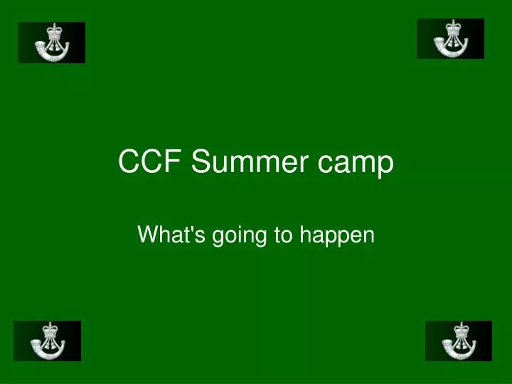 ccf summer camp n.