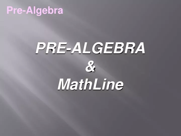 pre algebra free powerpoint download
