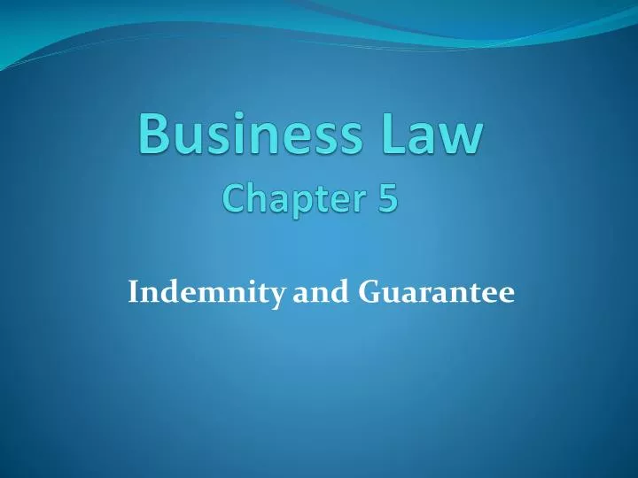 business law chapter 5 n.