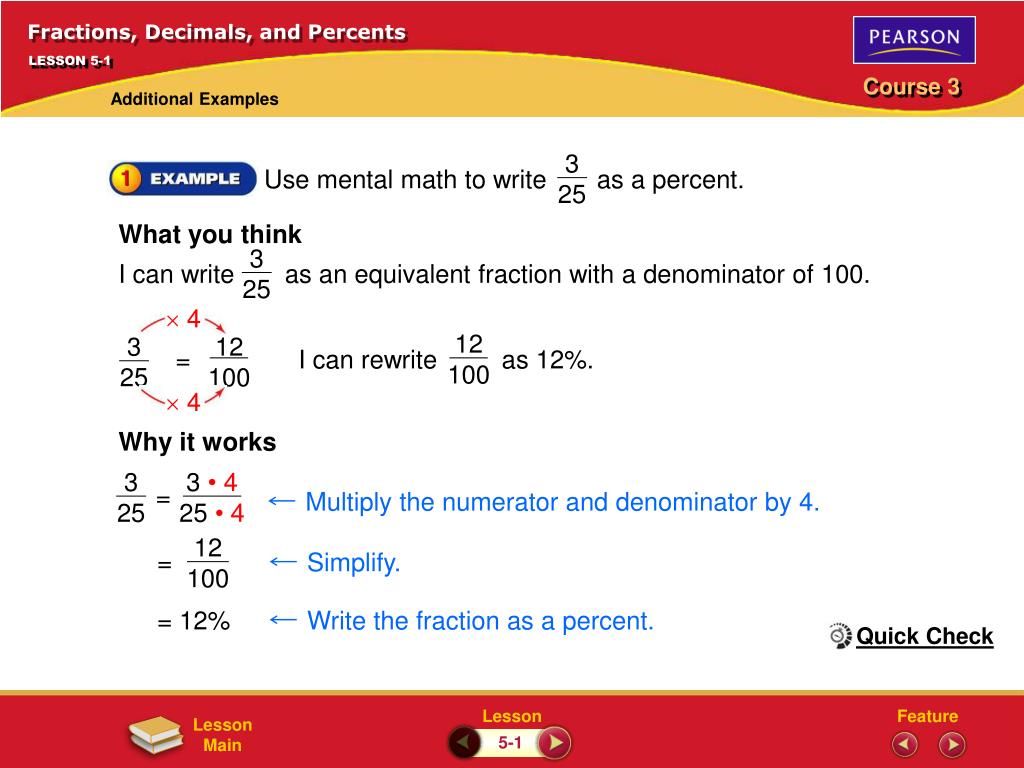 PPT - Fractions, Decimals, and Percents PowerPoint Presentation, free Whats 10 12 Written As A Fraction In Simplest Form