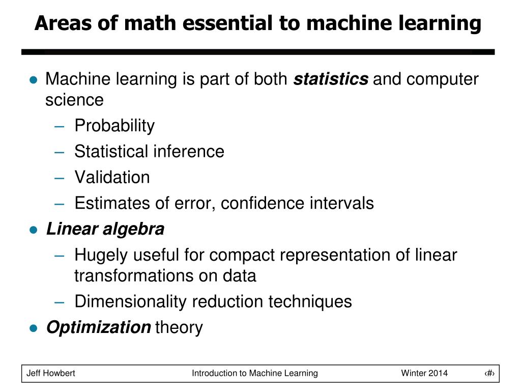 PPT - Machine Learning Math Essentials PowerPoint Presentation, free ...
