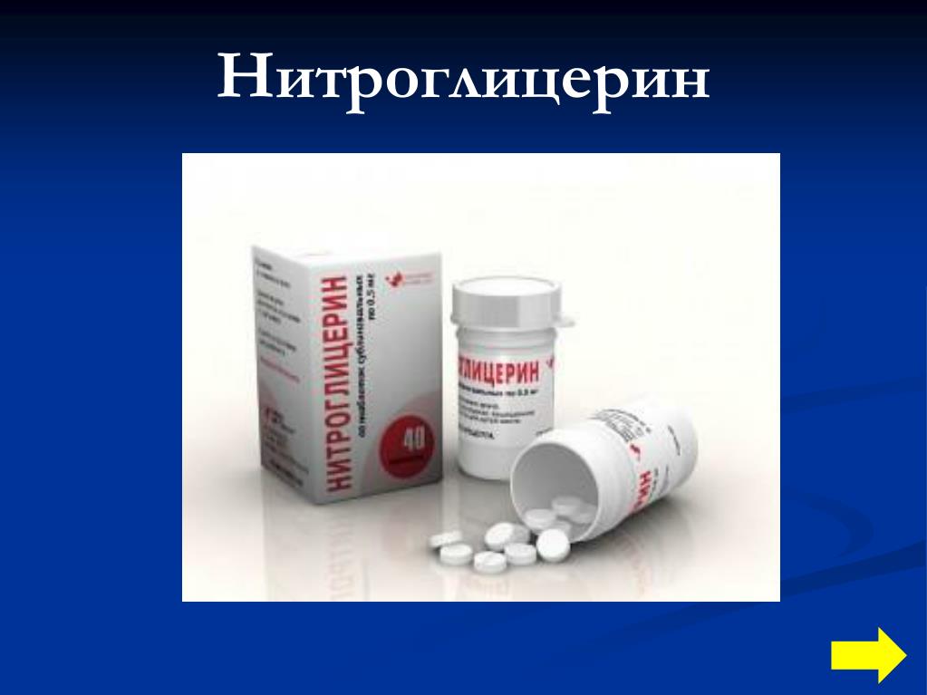 Нитроглицерин фармакологическая группа