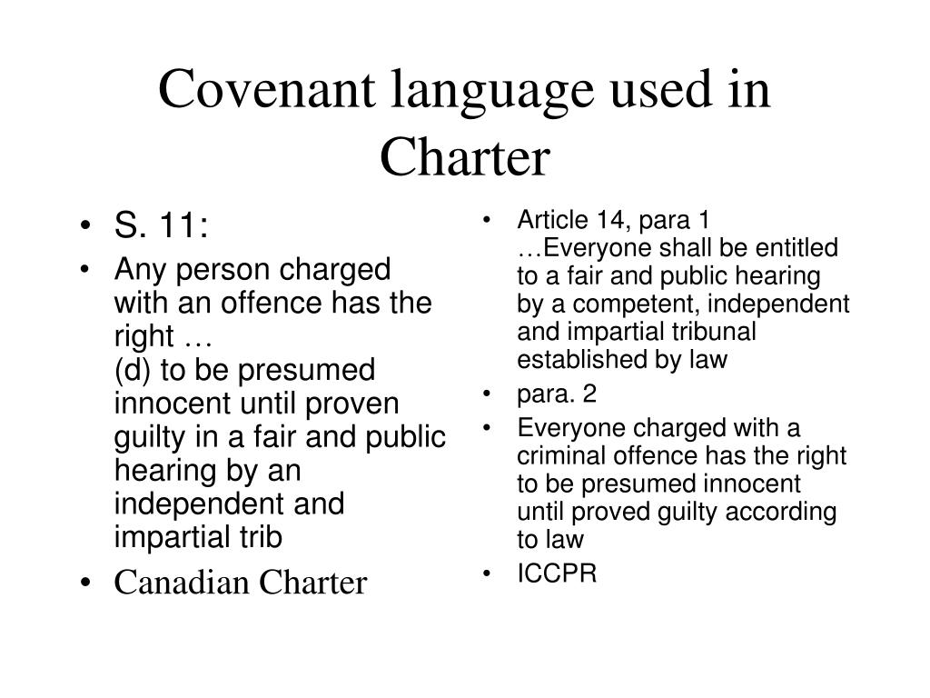PPT Implementation of International Covenants PowerPoint Presentation Charter Language Meaning