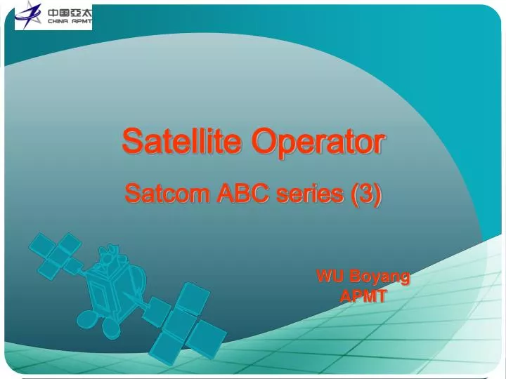 satellite operator satcom abc series 3 n.