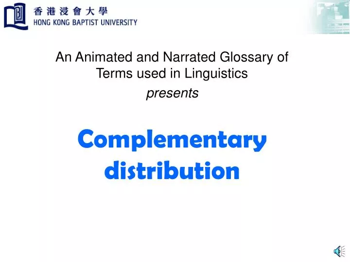 complementary distribution rules