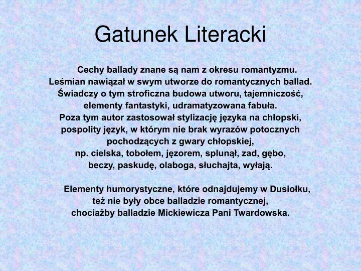 Powieść Jako Gatunek Literacki Cechy PPT - Bolesław Leśmian PowerPoint Presentation - ID:7007447