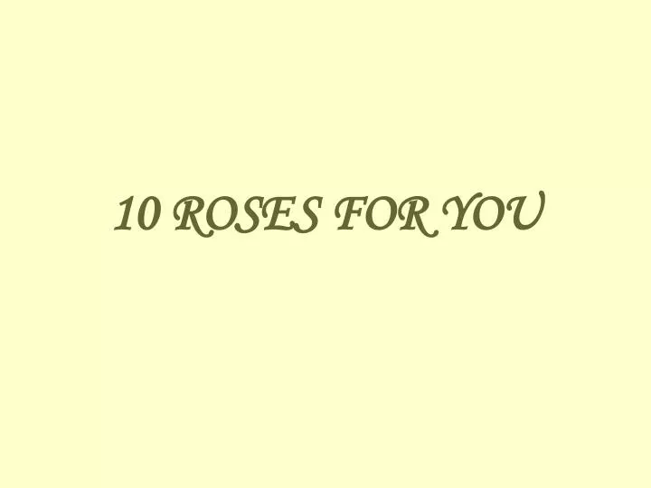 10 roses for you n.