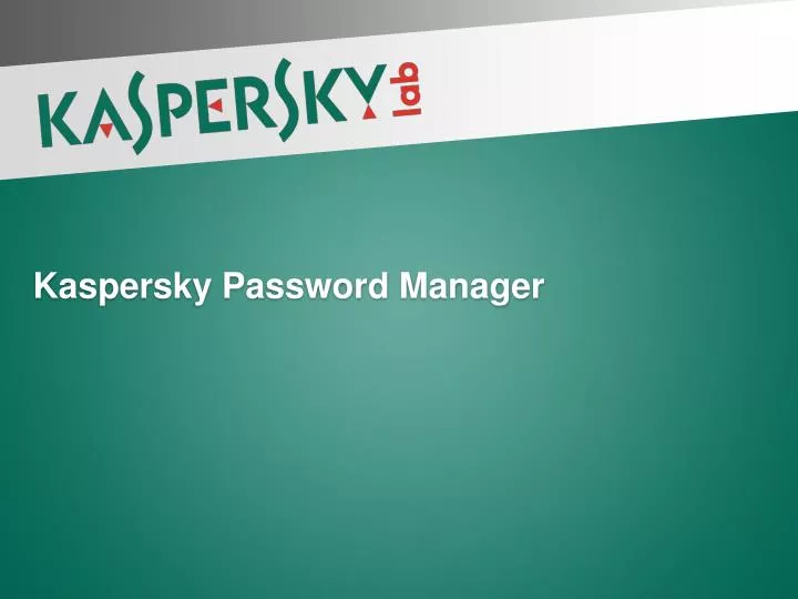 kaspersky password manager n.