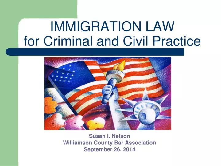 immigration law for criminal and civil practice n.