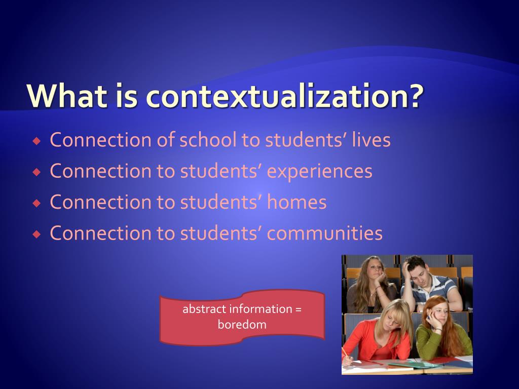 PPT Contextualization PowerPoint Presentation Free Download ID 7008737