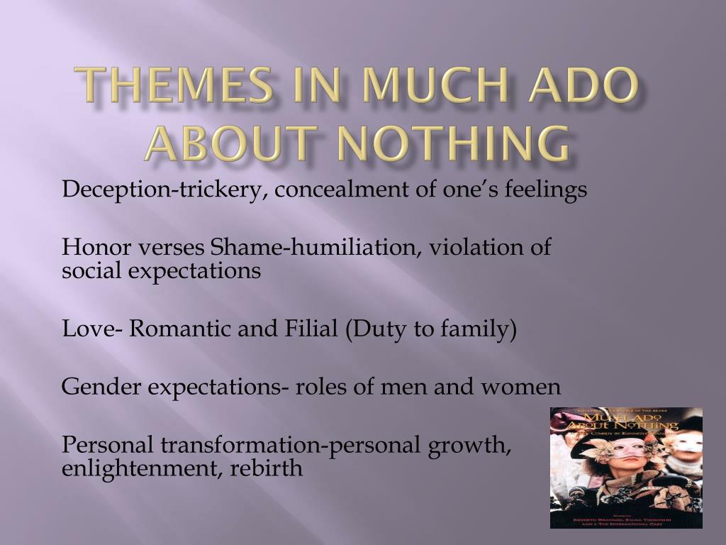 themes in much ado about nothing essay