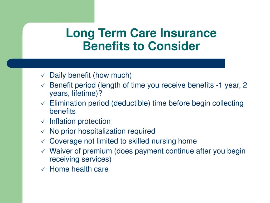 PPT Long Term Care Planning For The Future PowerPoint