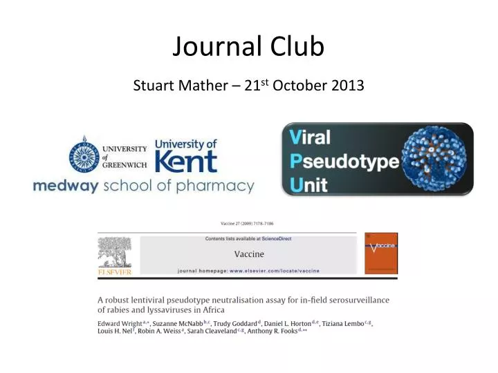 journal club presentation example ppt