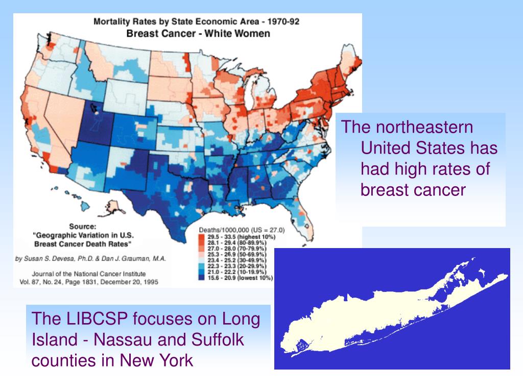 PPT The GIS for the Long Island Breast Cancer Study Project