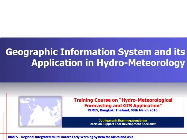 PPT - RIMES – Regional Integrated Multi-Hazard Early Warning System for ...