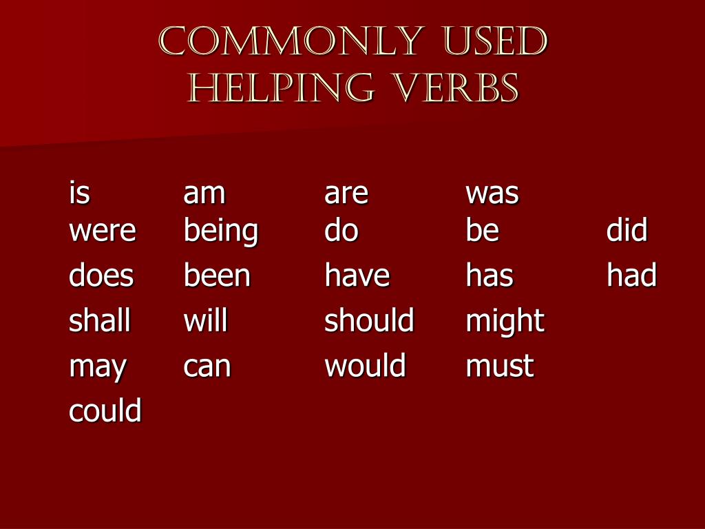 Ppt Verbs Powerpoint Presentation Free Download Id7012189