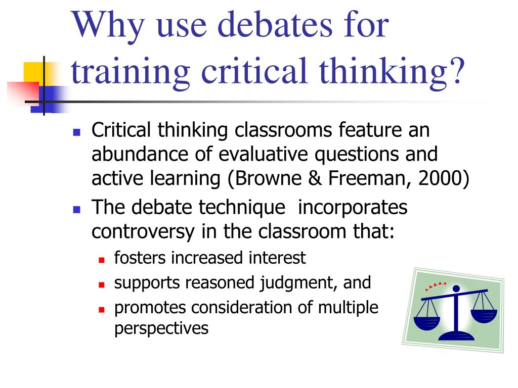 critical thinking debates