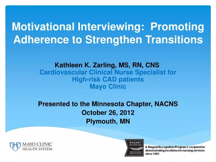 motivational interviewing promoting adherence to strengthen transitions n.
