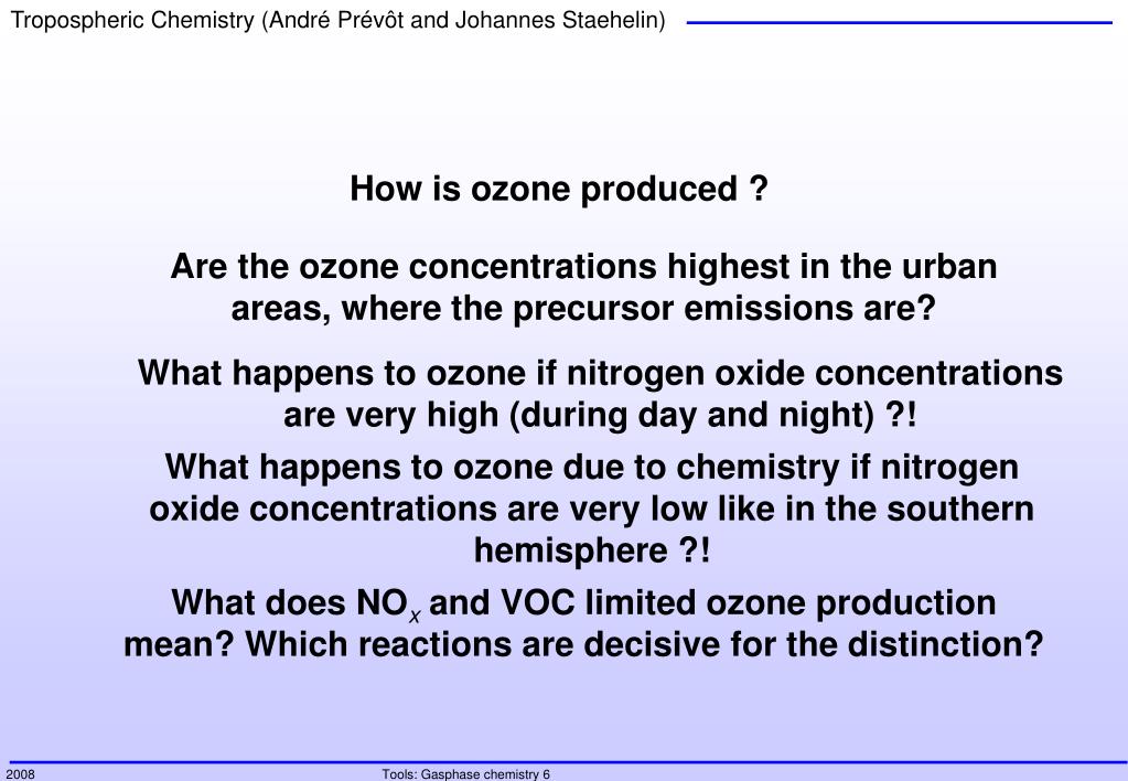 PPT What is this lecture about Ozone, Aerosols and their Precursors